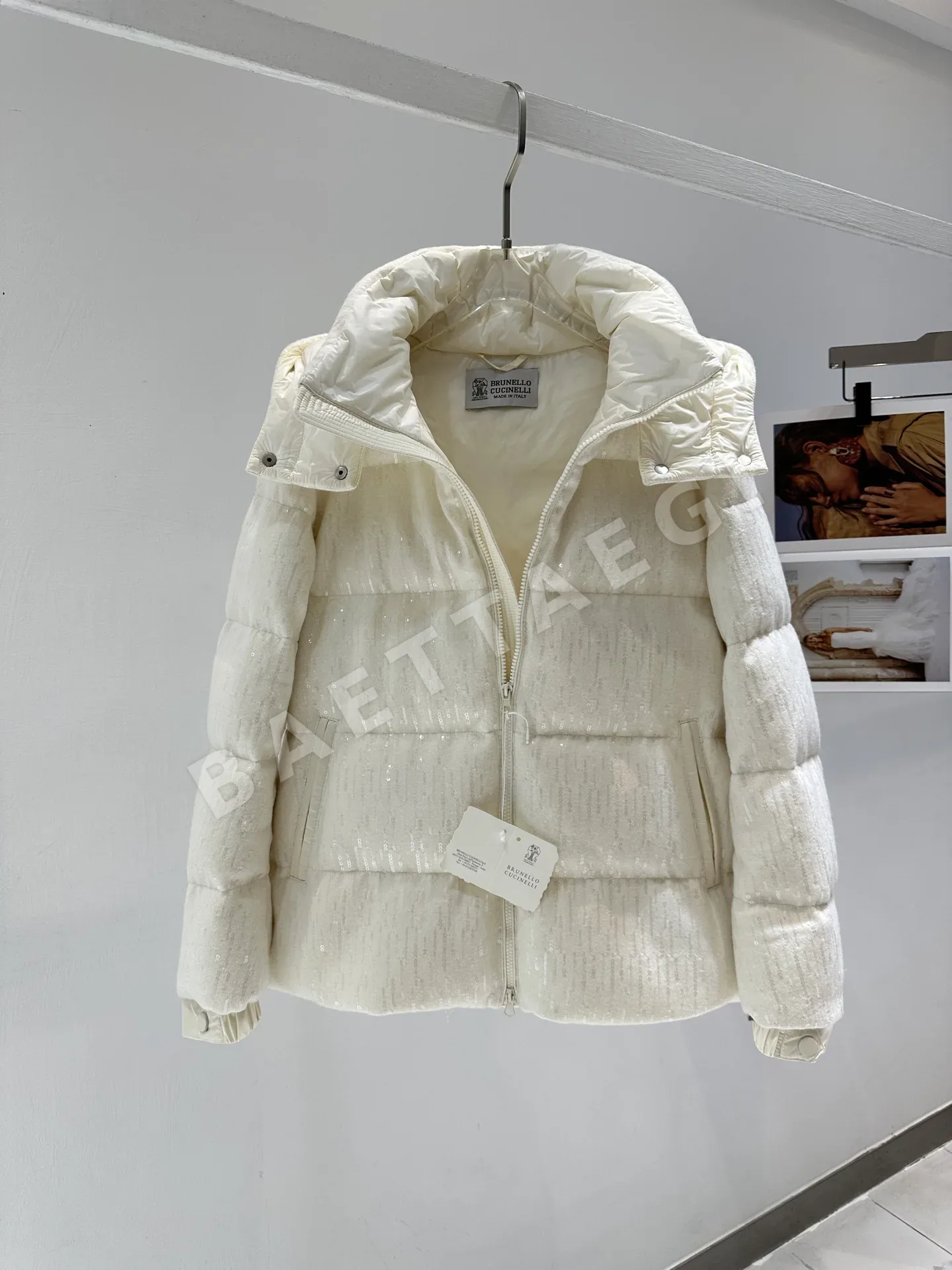 브루넬로쿠치넬리 오트쿠튀르 공방(Métiers d'Art) 컬렉션 패딩 상세 이미지 3