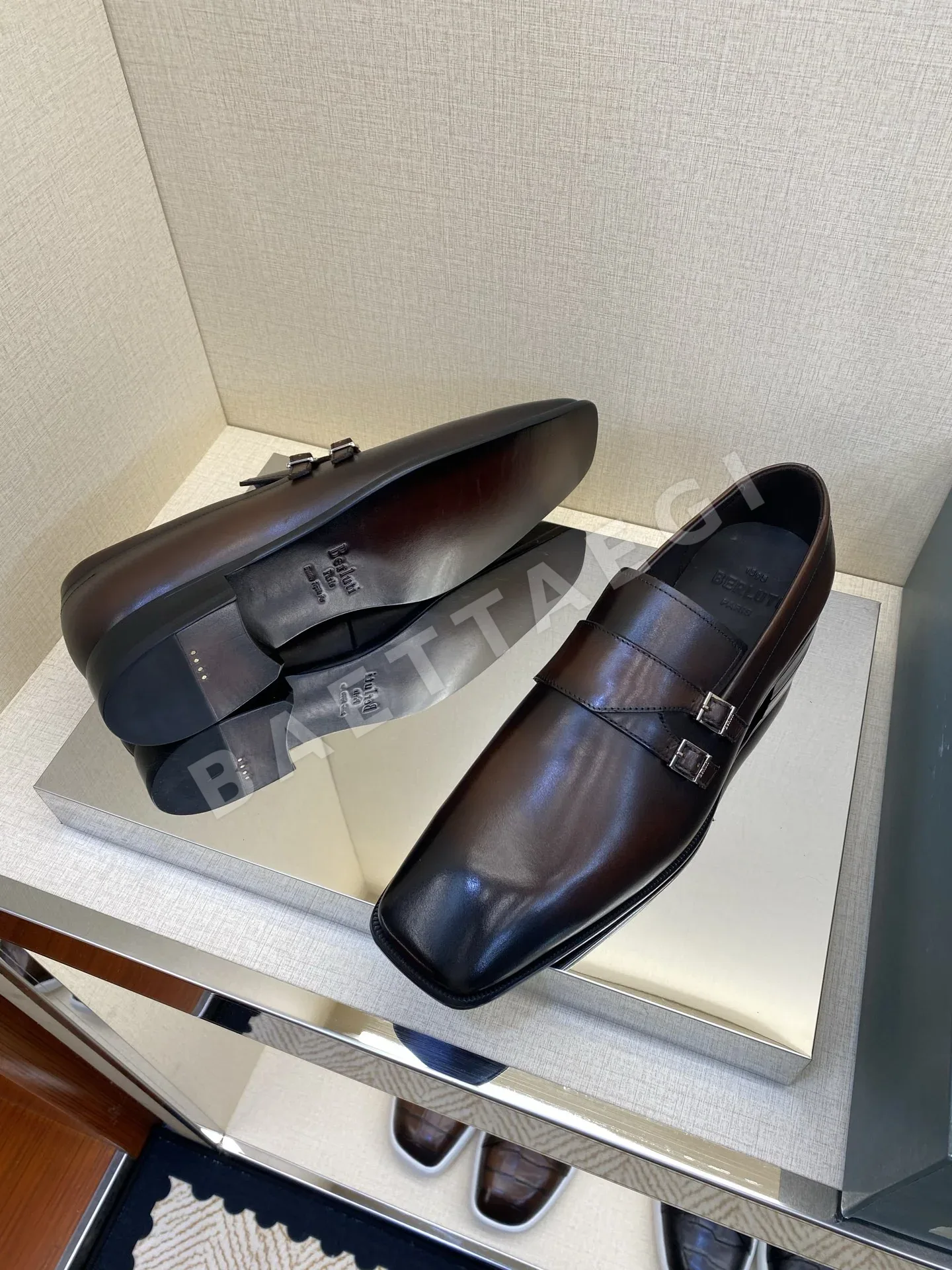 벨루티 로퍼 가죽 수작업 페인팅 상세 이미지 10