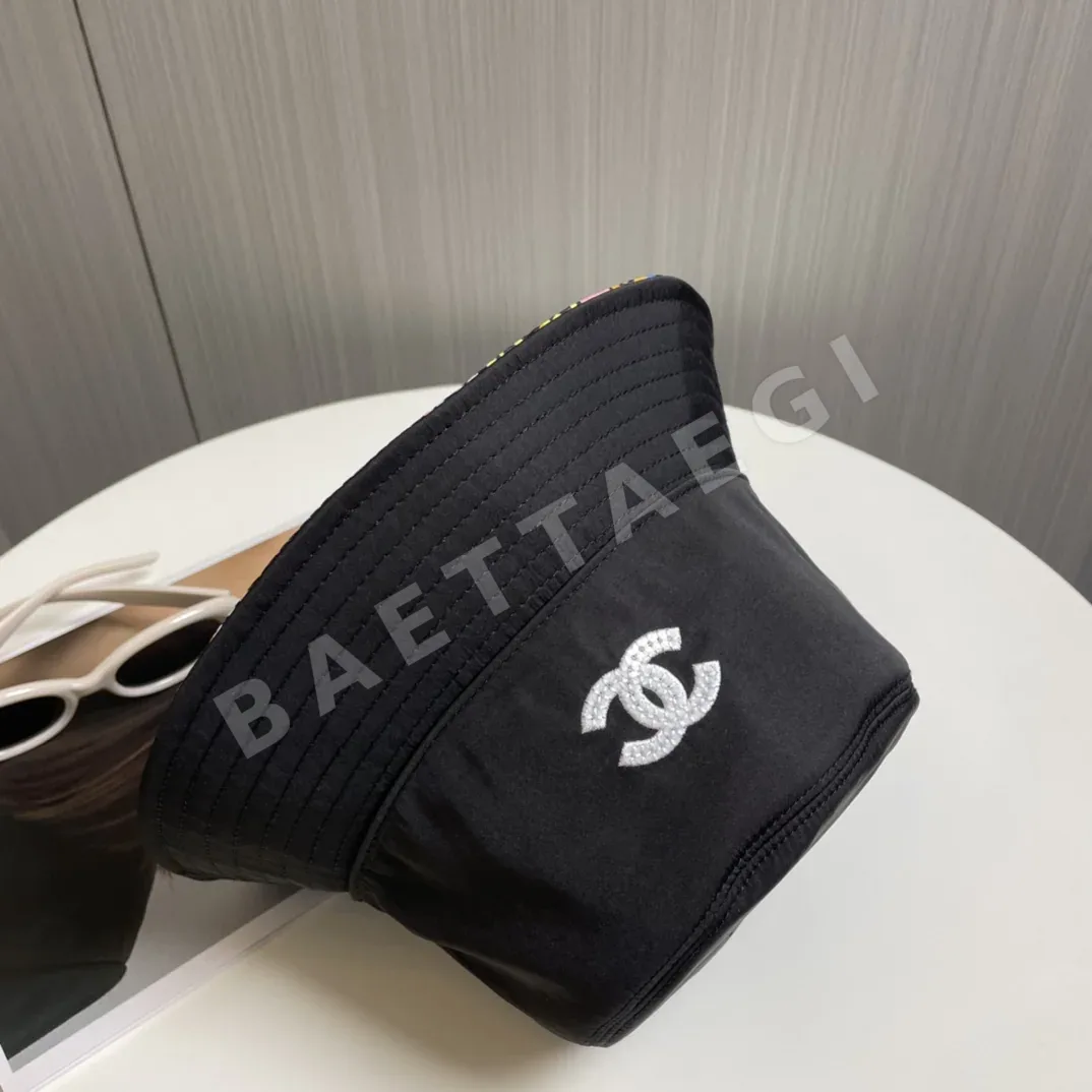 샤넬 더블 C 자수 버킷 햇 모자 상세 이미지 9