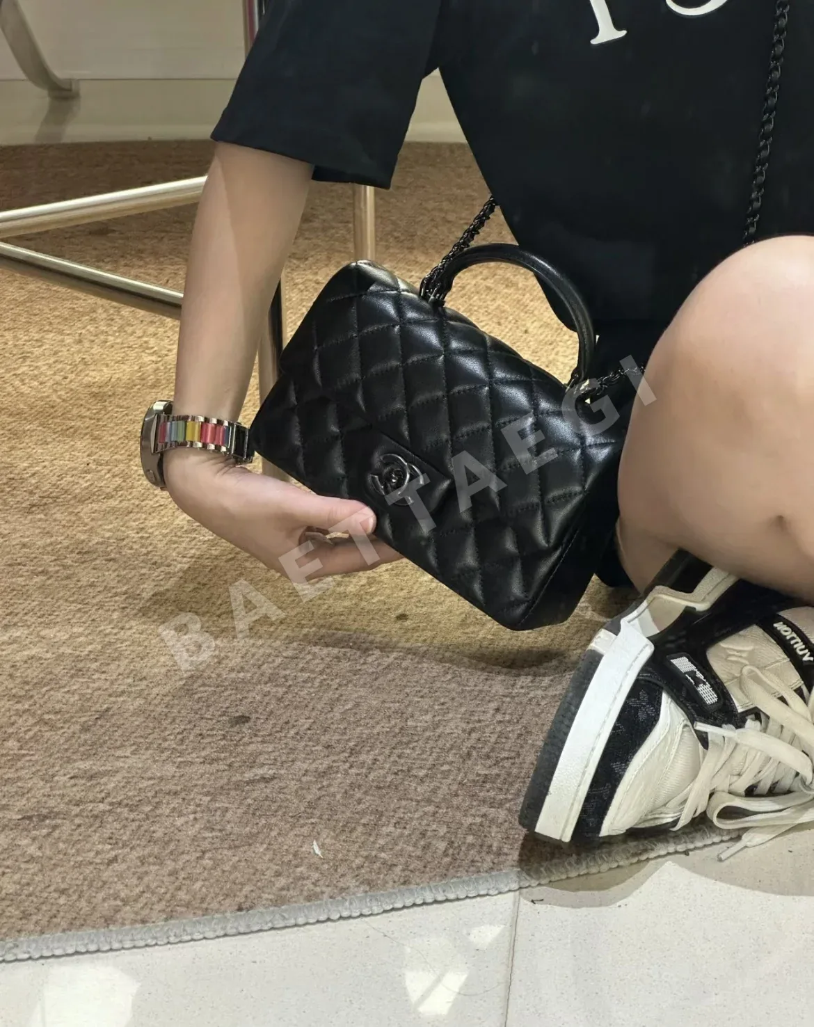샤넬 클래식 램스킨 미니 가방 상세 이미지 3