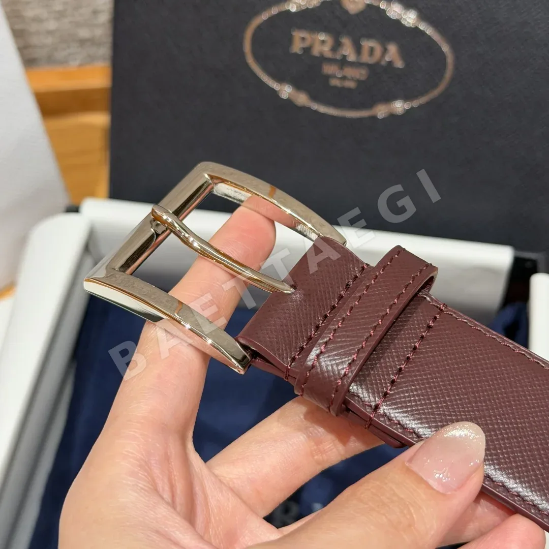 프라다 사피아노 가죽 남성 벨트 33mm 상세 이미지 4