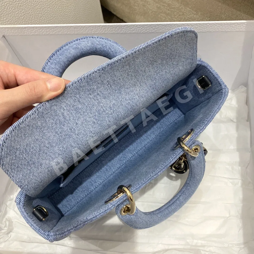 디올 레디 데님 퀼팅 숄더백 상세 이미지 8