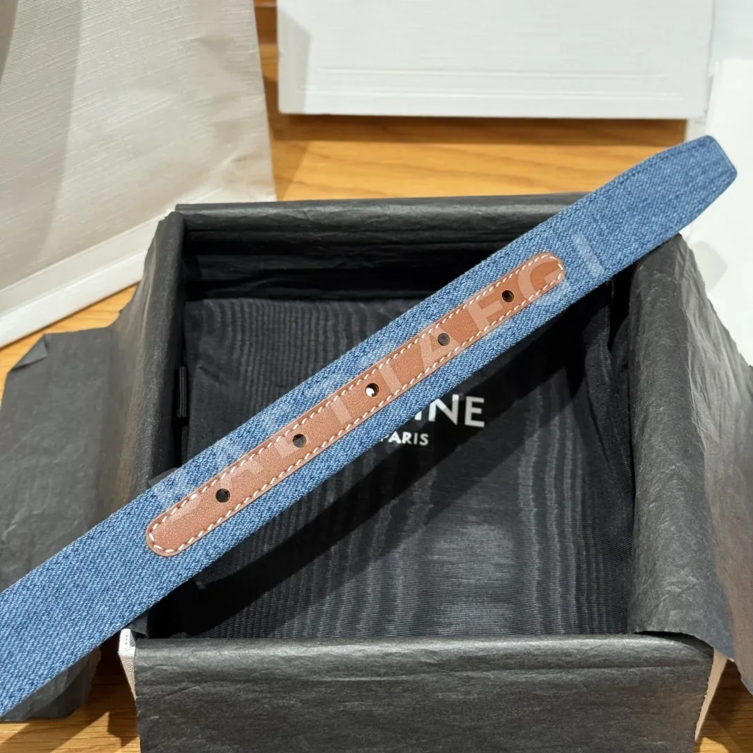 셀린느 데님 소가죽 벨트 상세 이미지 7