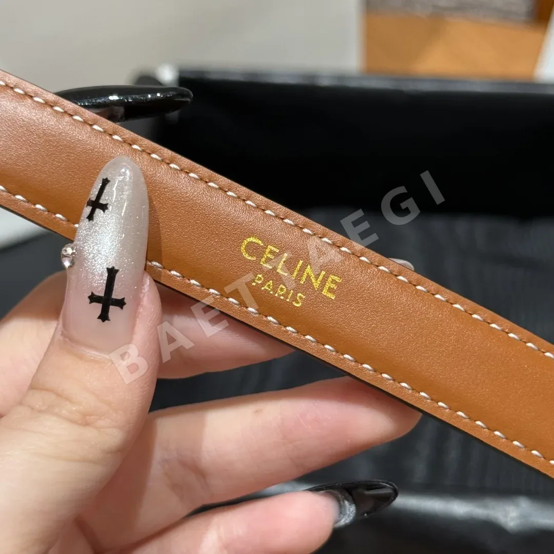 셀린느 트리옹 가죽 TRIOMPHE 18mm 벨트 상세 이미지 7