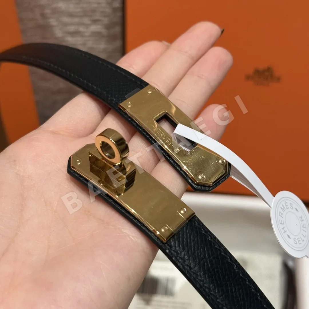 에르메스 켈리 버클 18mm 에슈프롬 가죽 벨트 상세 이미지 7
