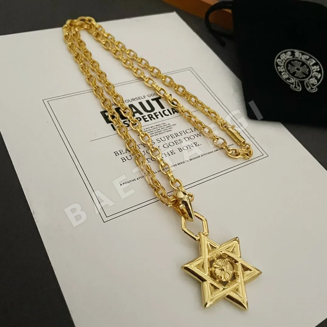 크롬하츠 육각별 펜던트 목걸이 상세 이미지 2