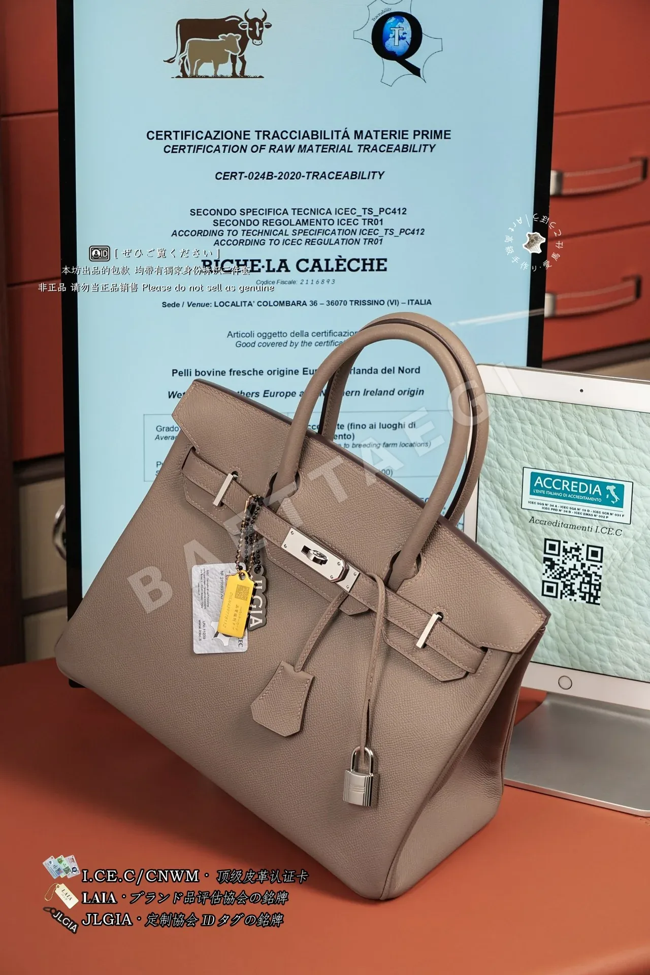 에르메스 버킨 30 엘리펀트 그레이 가방 상세 이미지 6