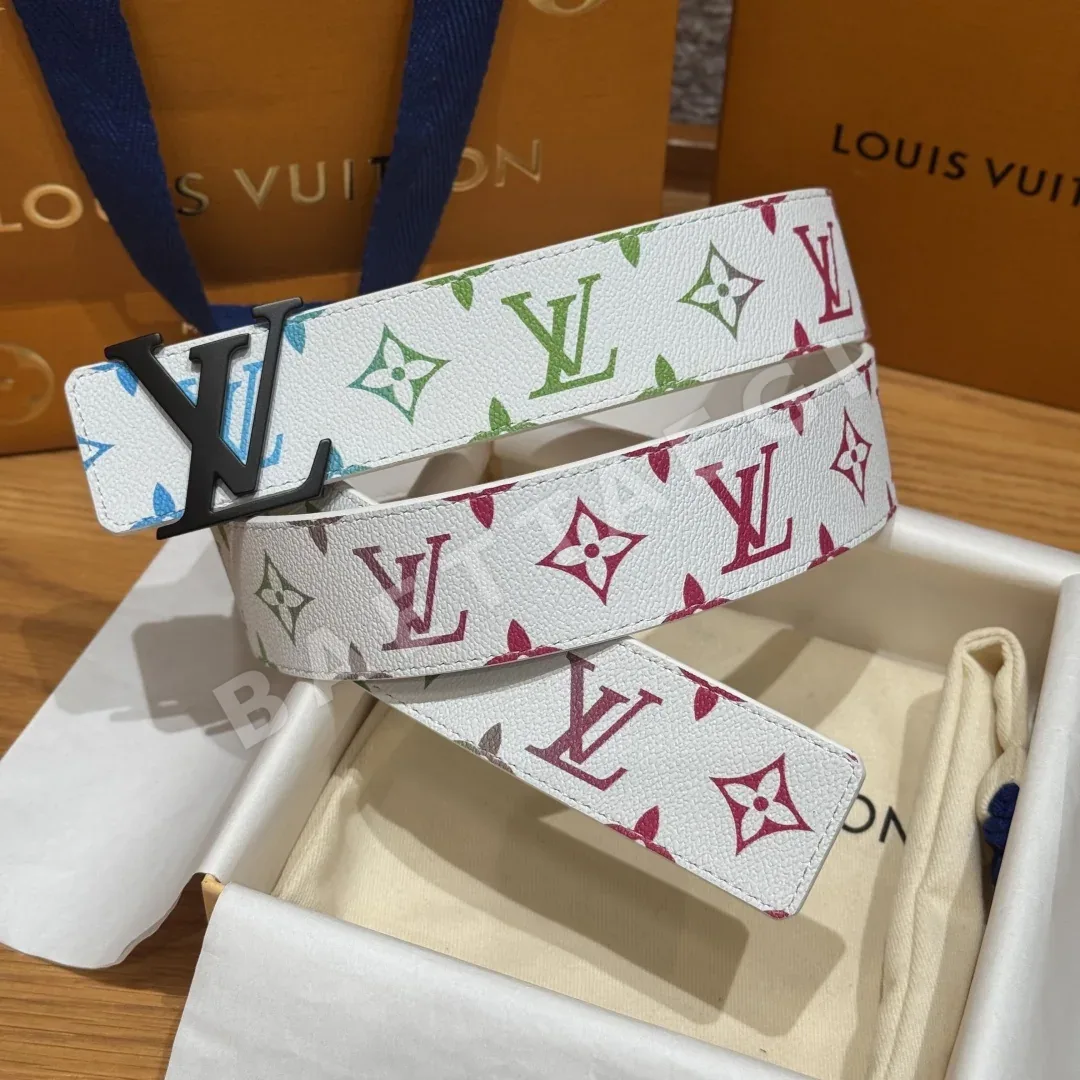 루이비통 무라카미 타카시 콜라보 켄버스 남성 벨트 상세 이미지 2