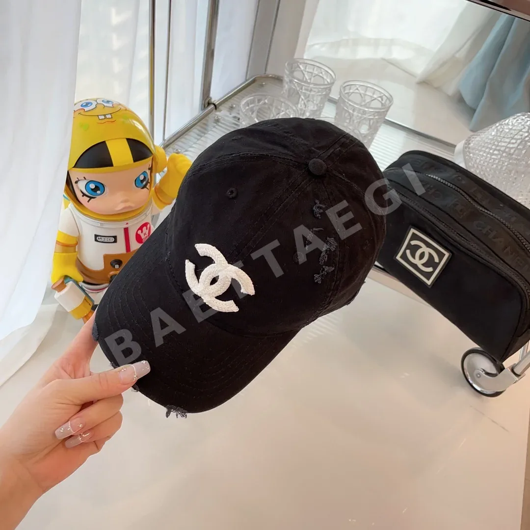 샤넬 데미지 가공 코튼 야구모자 상세 이미지 3