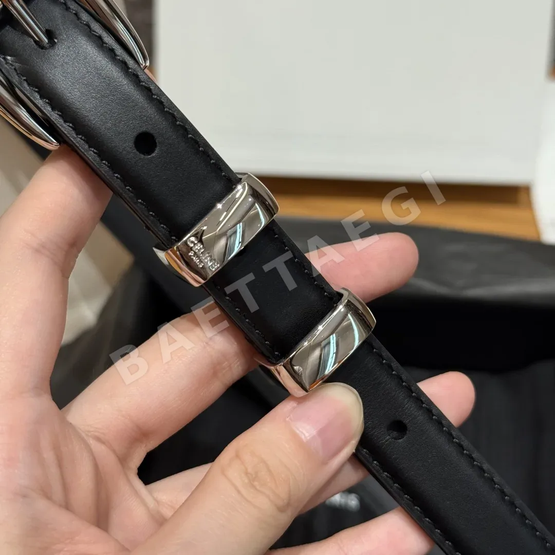 셀린느 JD260 개선문 웨스턴 스몰 가죽 벨트 상세 이미지 5