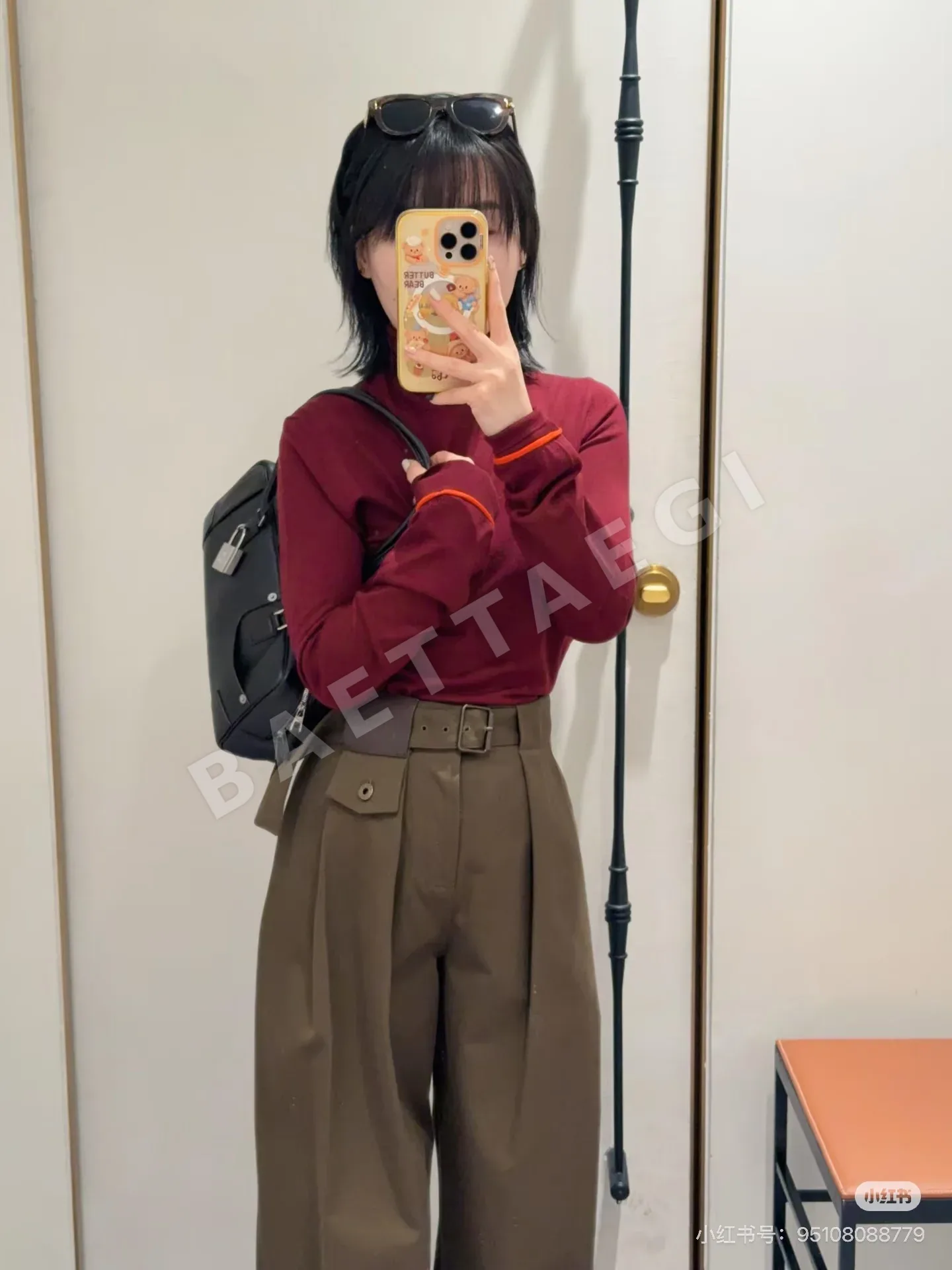 로에베 아미 그린 슬림 여성 바지 상세 이미지 5
