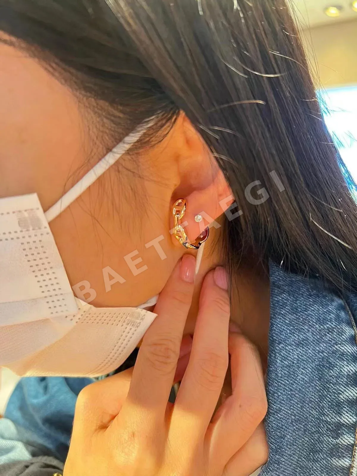 에르메스 돼지코 로고 귀걸이 상세 이미지 3
