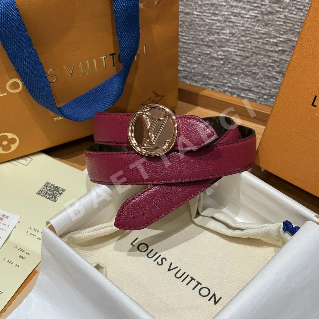 루이비통 플라워그램 라운드 30mm 리버시블 벨트 상세 이미지 2