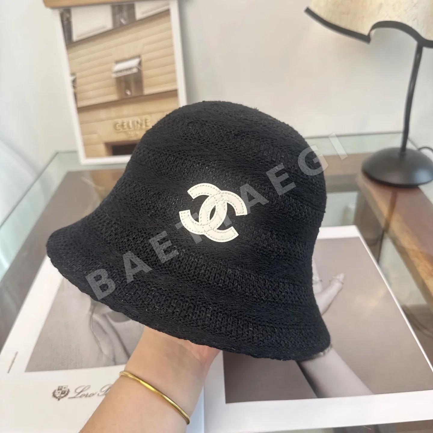 샤넬 심플 버킷햇 모자 상세 이미지 5