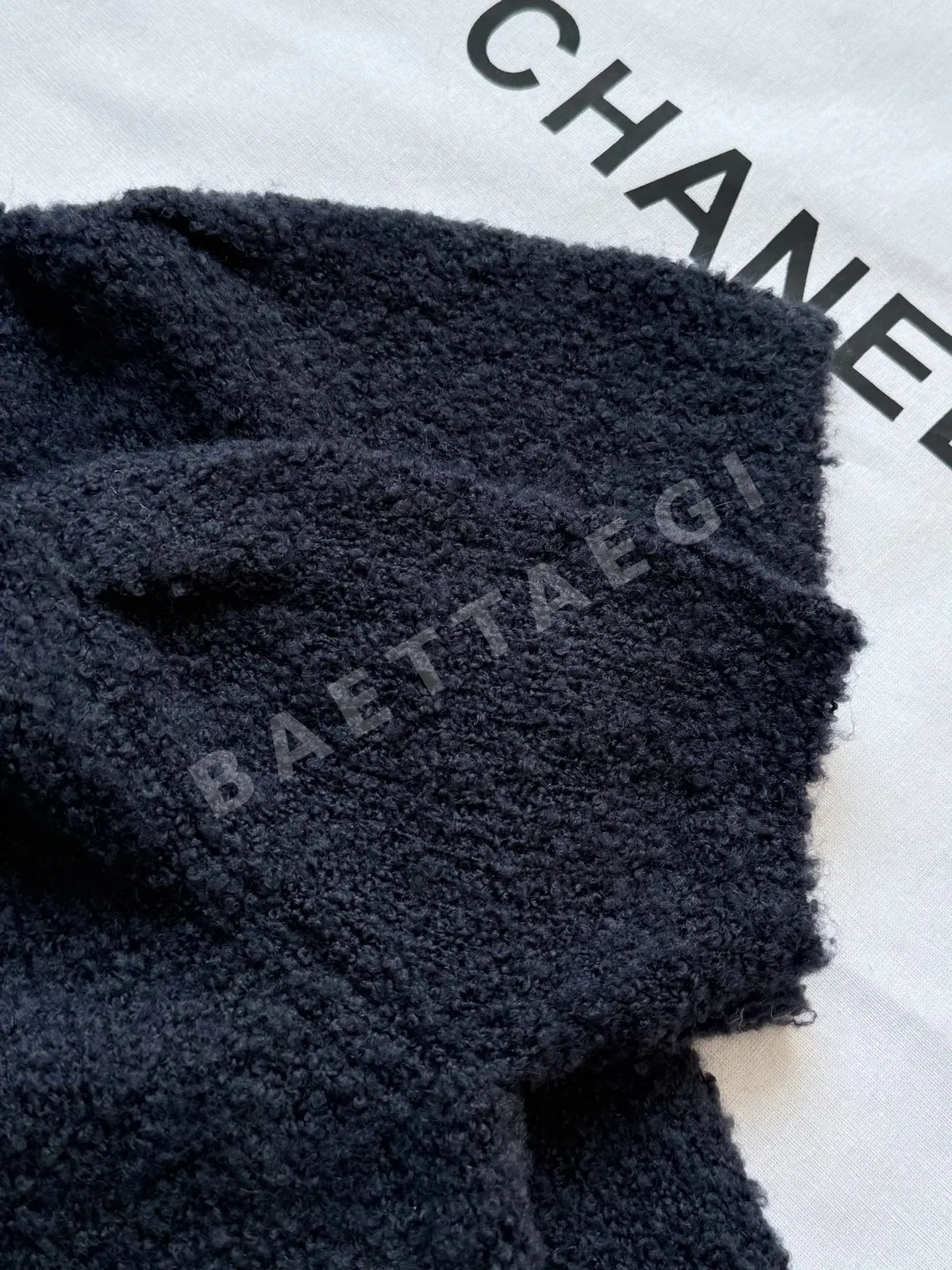 샤넬 코코 네이지 스키 버튼 니트 반팔 티셔츠 상세 이미지 7