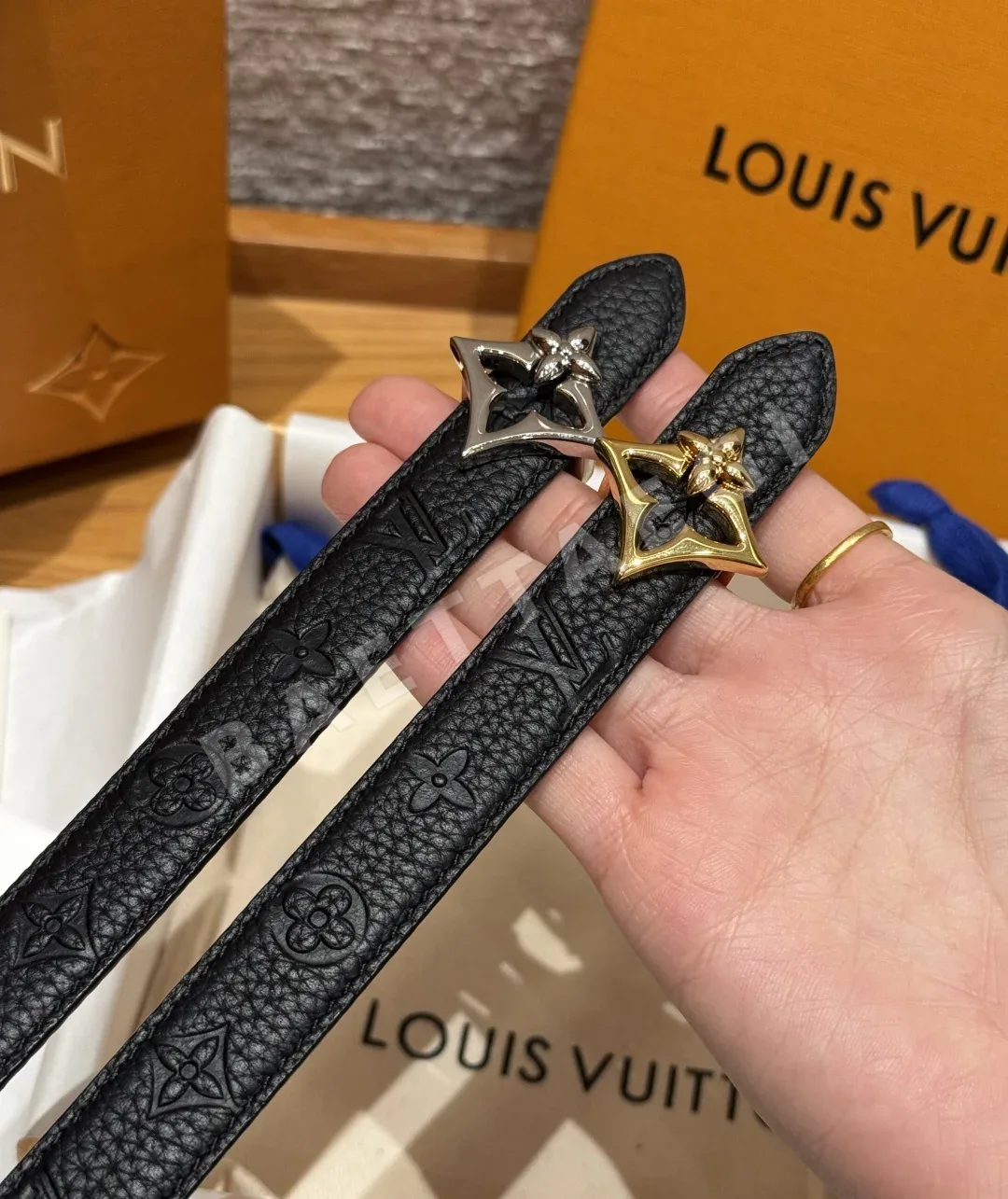 루이비통 플라워그램 20mm 리버시블 벨트 173497