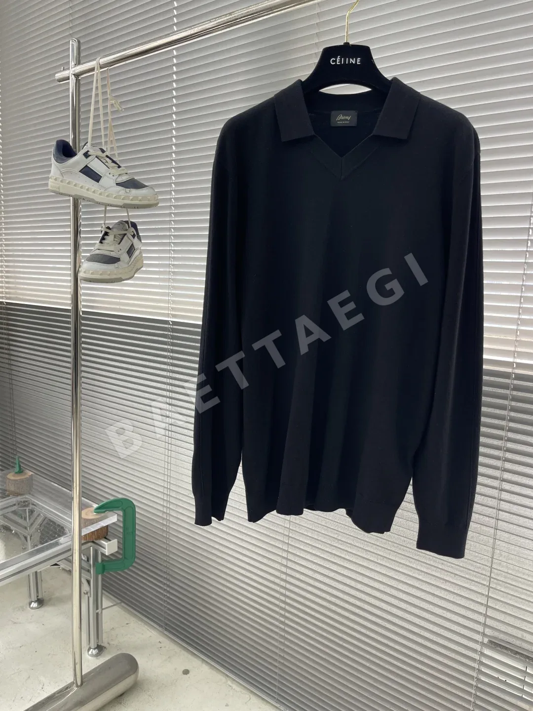브리오니 남성 울 카라 긴팔 스웨터 88604
