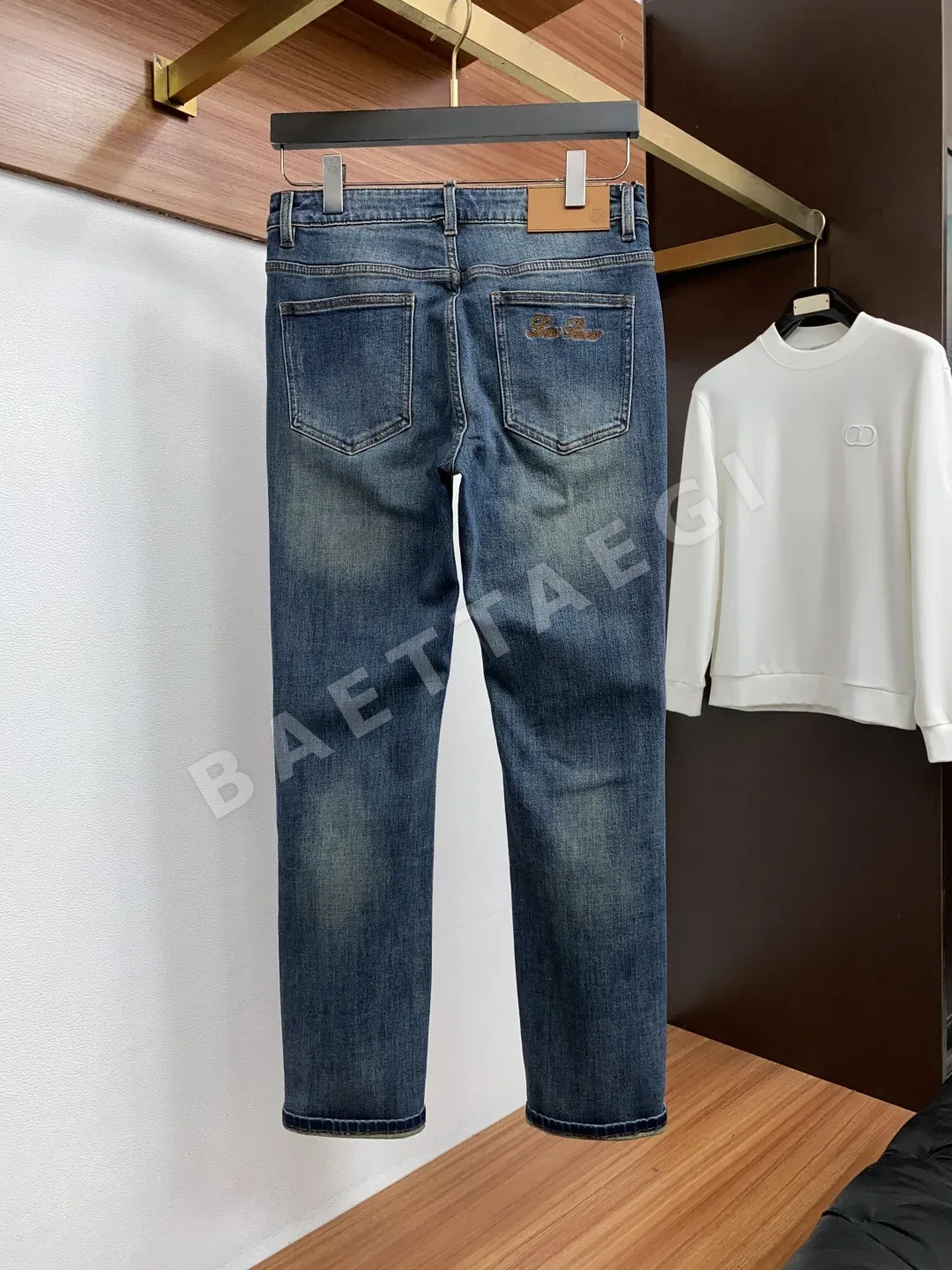 로로피아나 슬림핏 남성 바지 상세 이미지 9