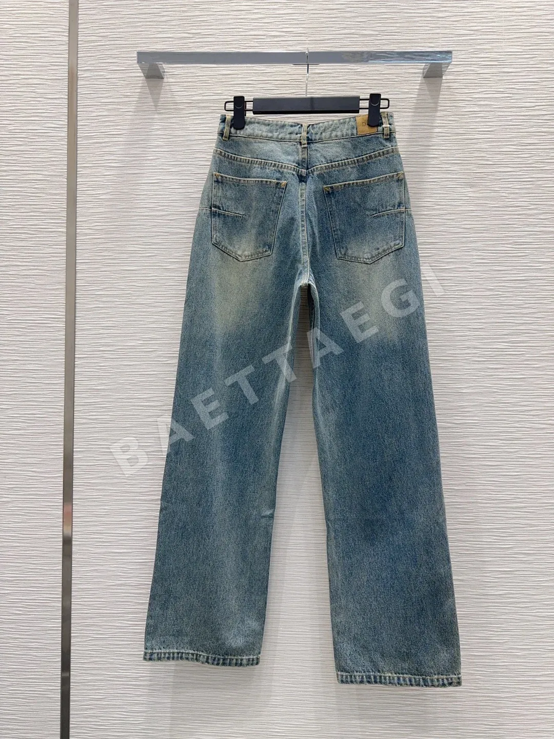 디올 발효 워시 데님 여성 바지 상세 이미지 9