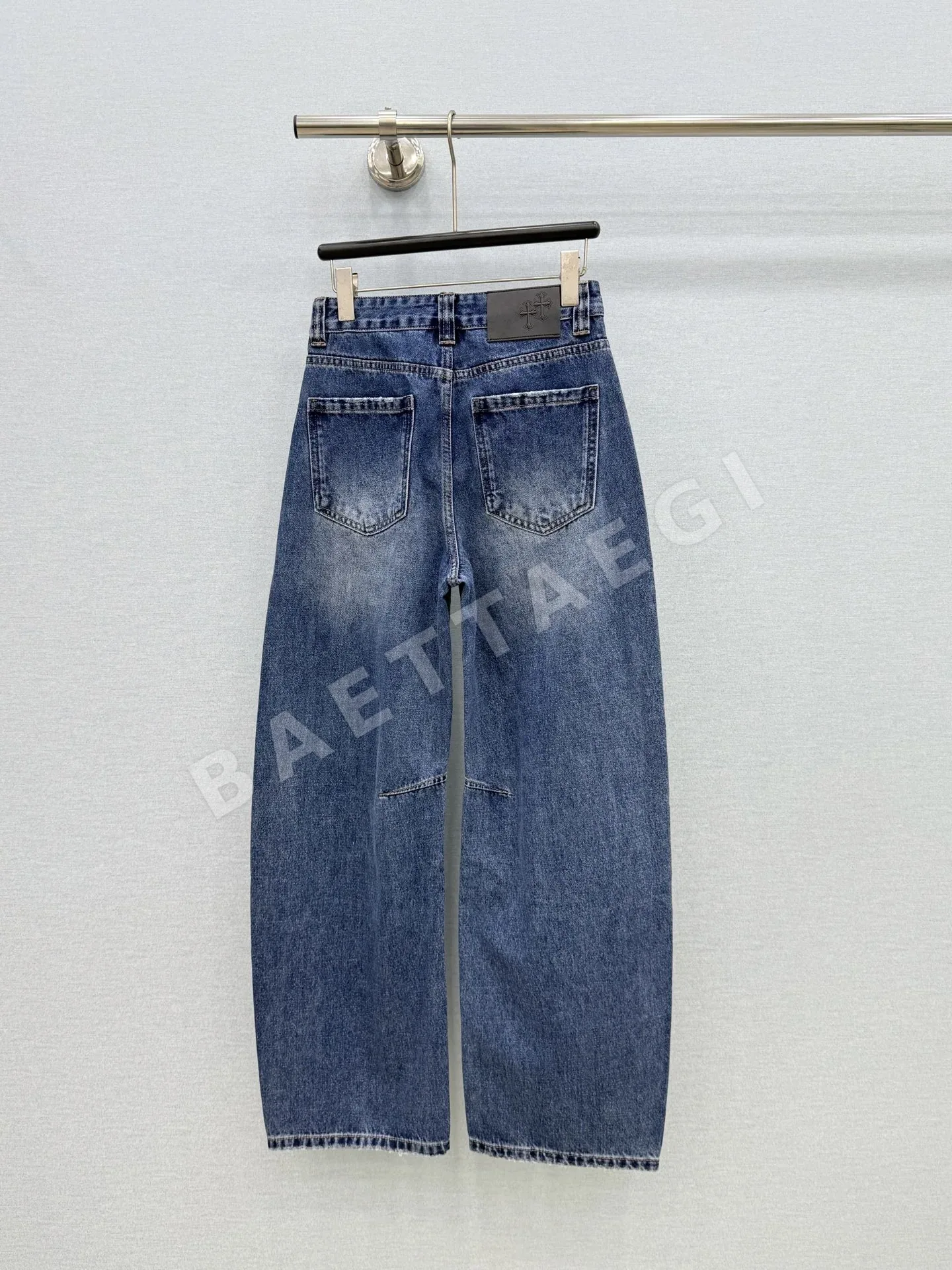 크롬하츠 프린트 낫 모양 청바지 여성 바지 상세 이미지 9