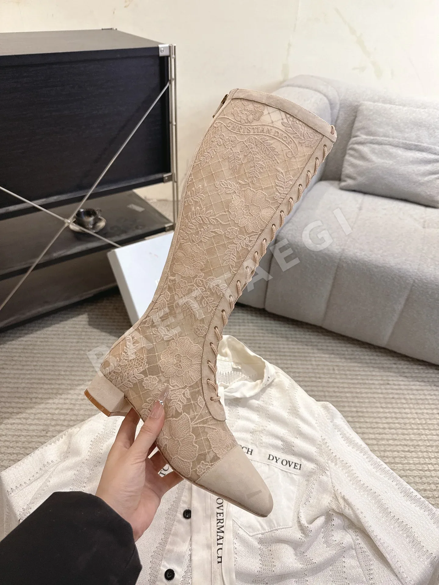 디올 자 자수 메시 부츠 8851 상세 이미지 9