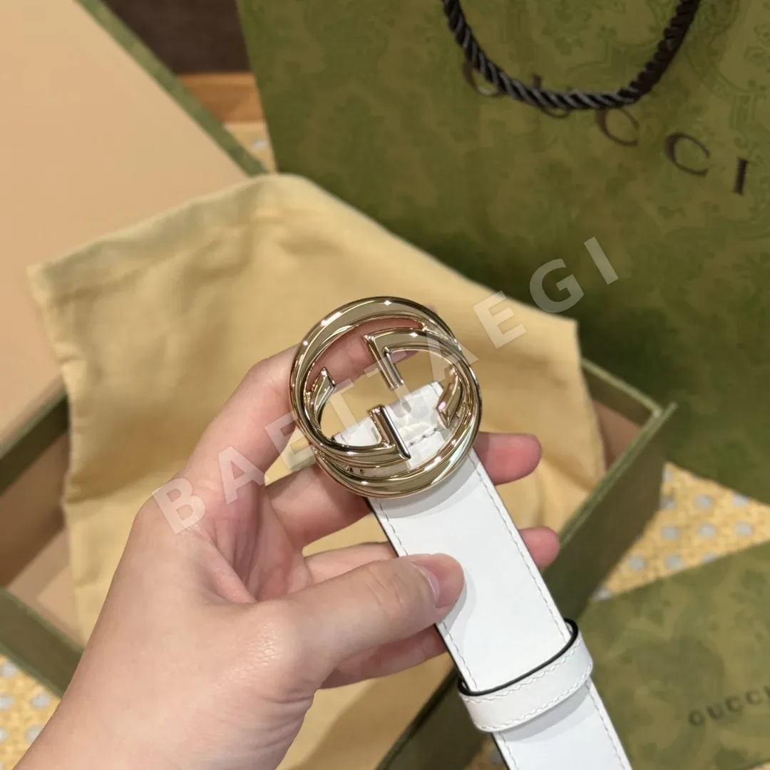 구찌 인터로킹 더블 G 가죽 벨트 상세 이미지 6