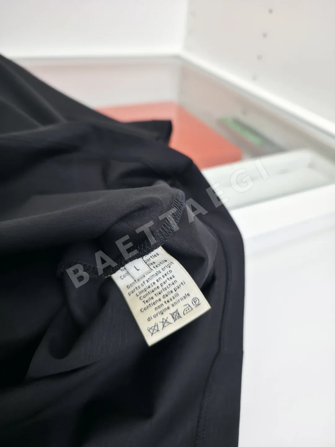 에르메스 말 패턴 자수 코튼 반팔 티셔츠 상세 이미지 8