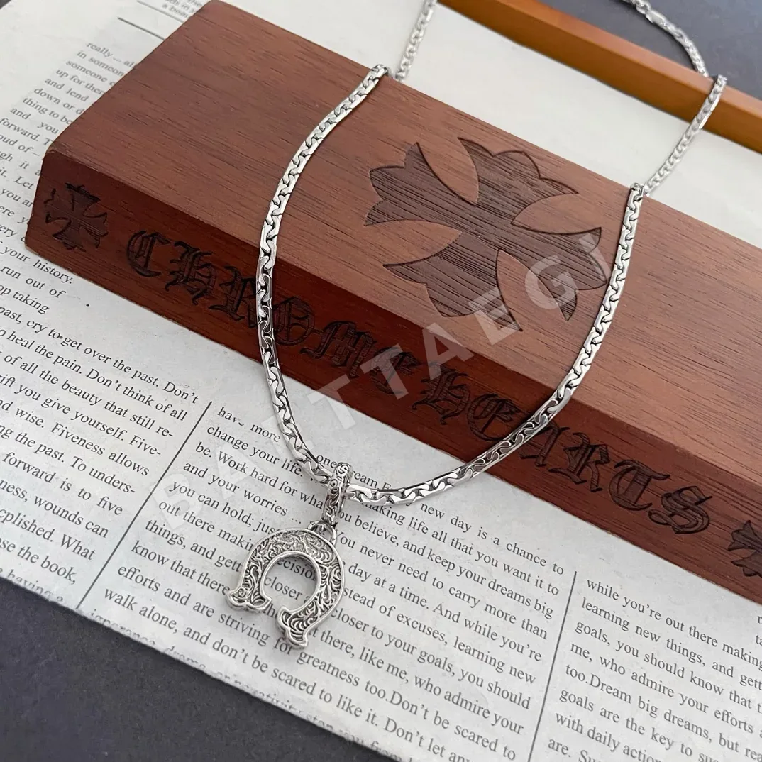 크롬하츠 클래식 레트로 엠보싱 목걸이 상세 이미지 7