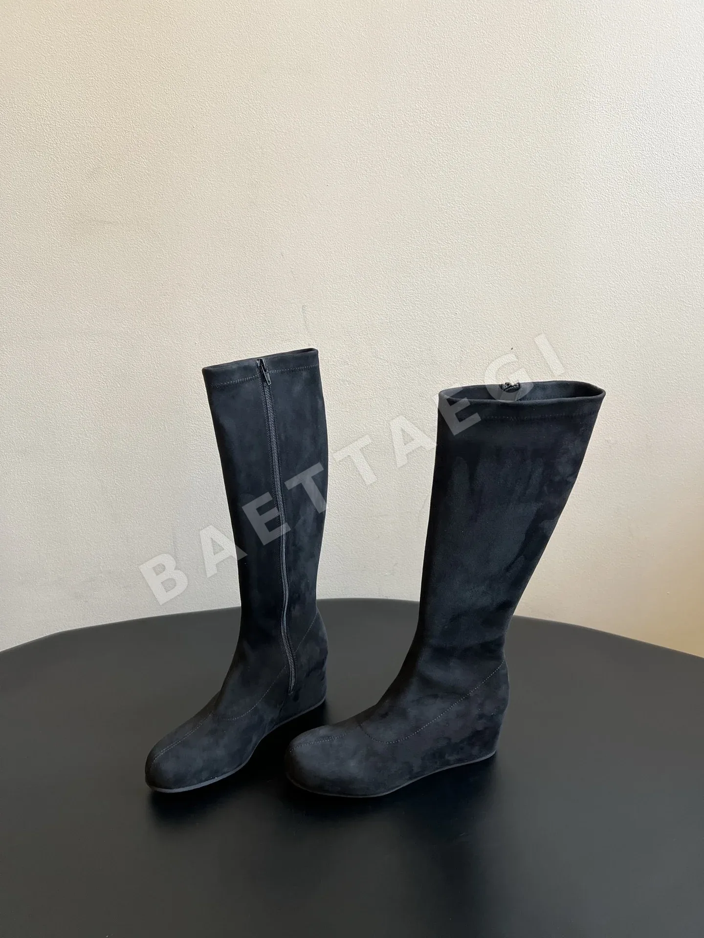 더로우 부츠 스웨이드 웨지힐 상세 이미지 2