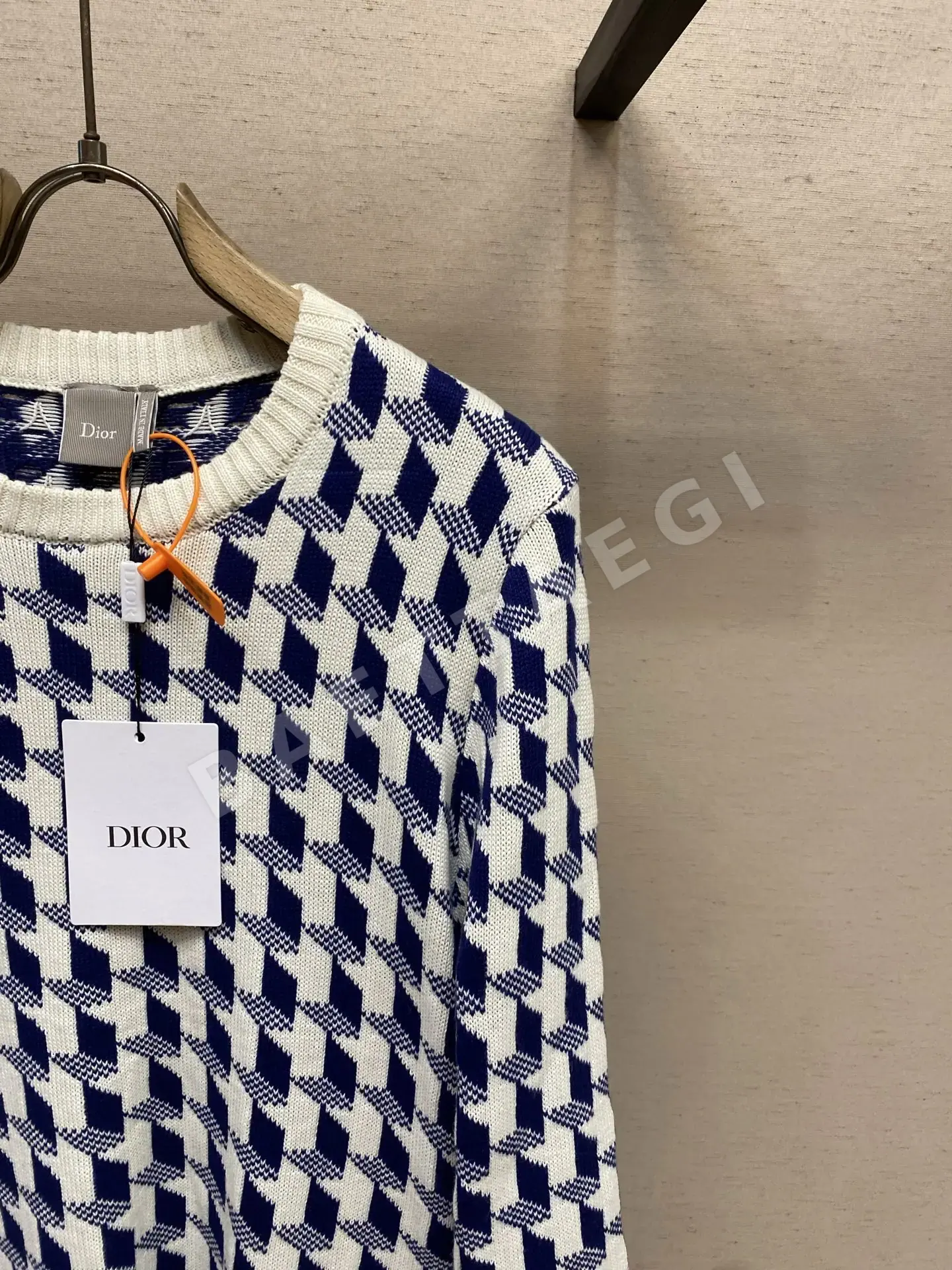 디올 하운드투스 자카드 울 니트 상세 이미지 4