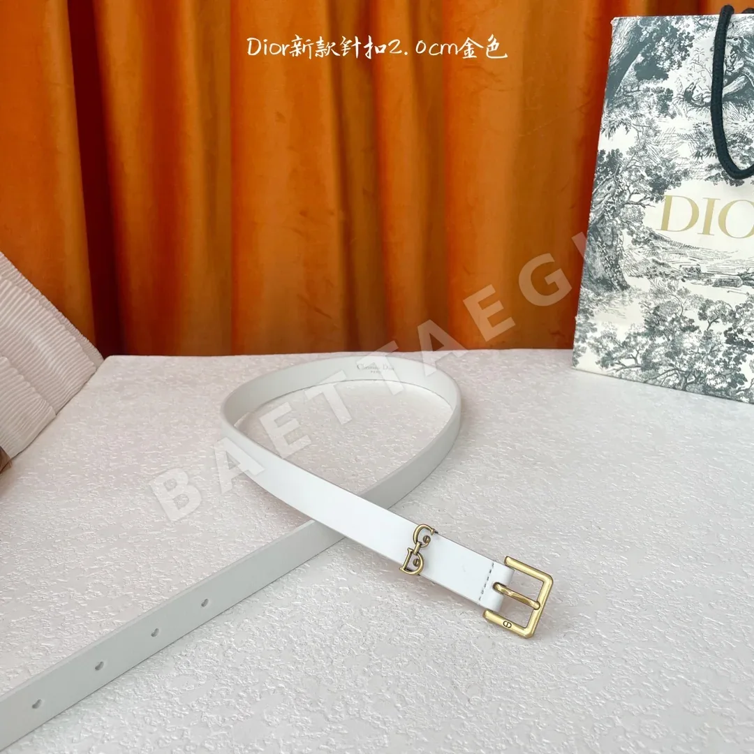 디올 새들 CD 버클 송아지가죽 벨트 상세 이미지 3
