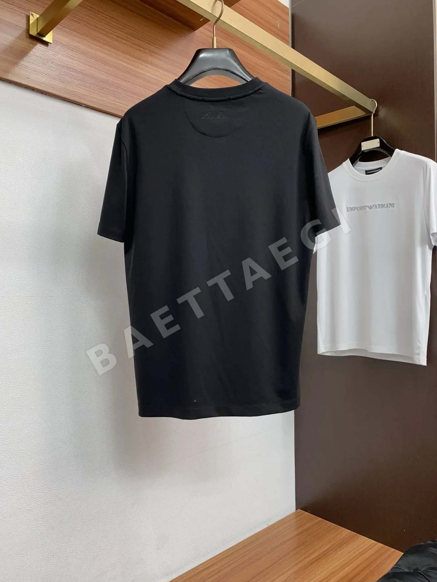 로로피아나 100수 마르세라 가공 면 크루넥 남성 반팔 티셔츠 상세 이미지 10