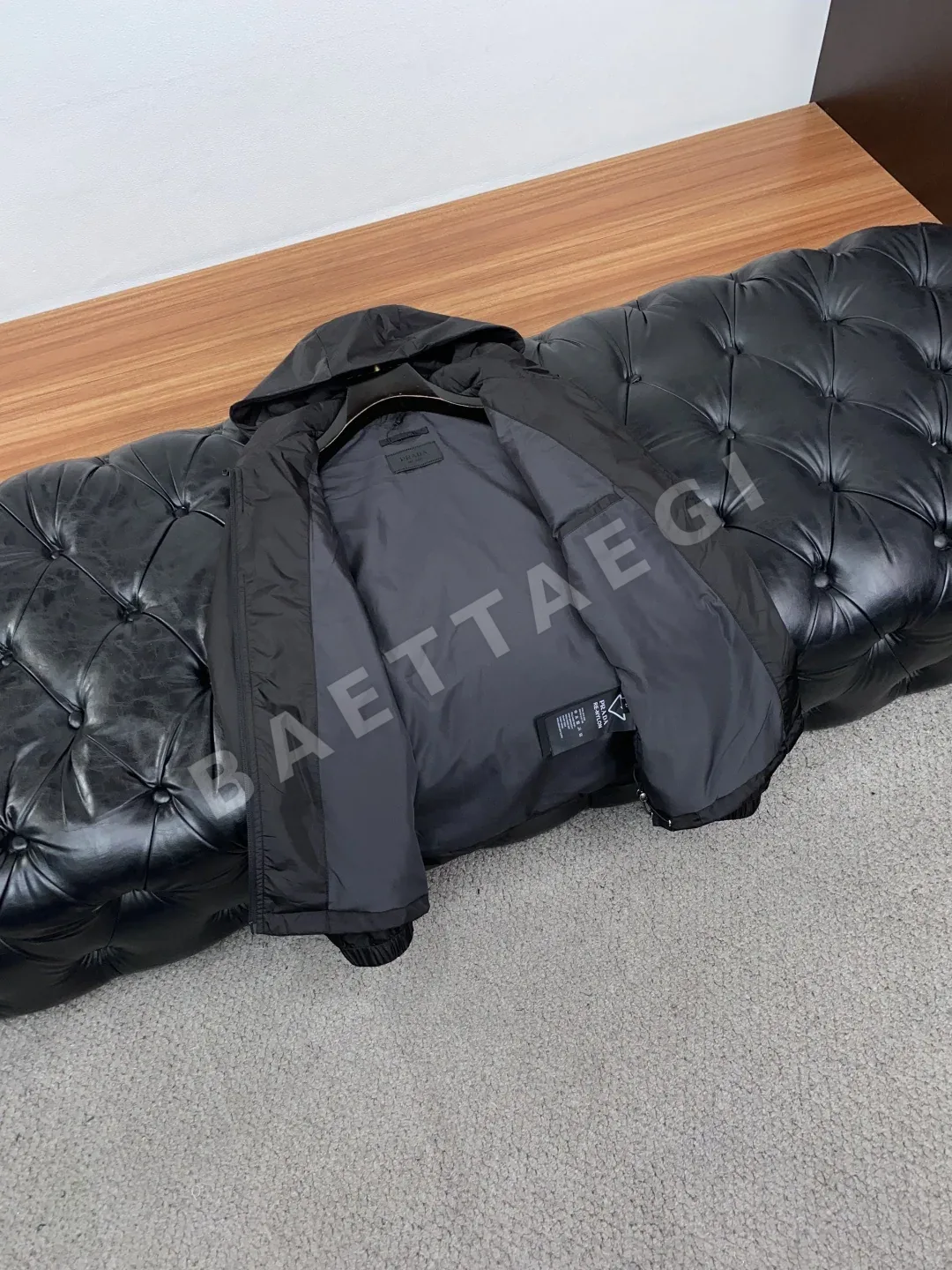 프라다 코튼 패드 남성 자켓 상세 이미지 7