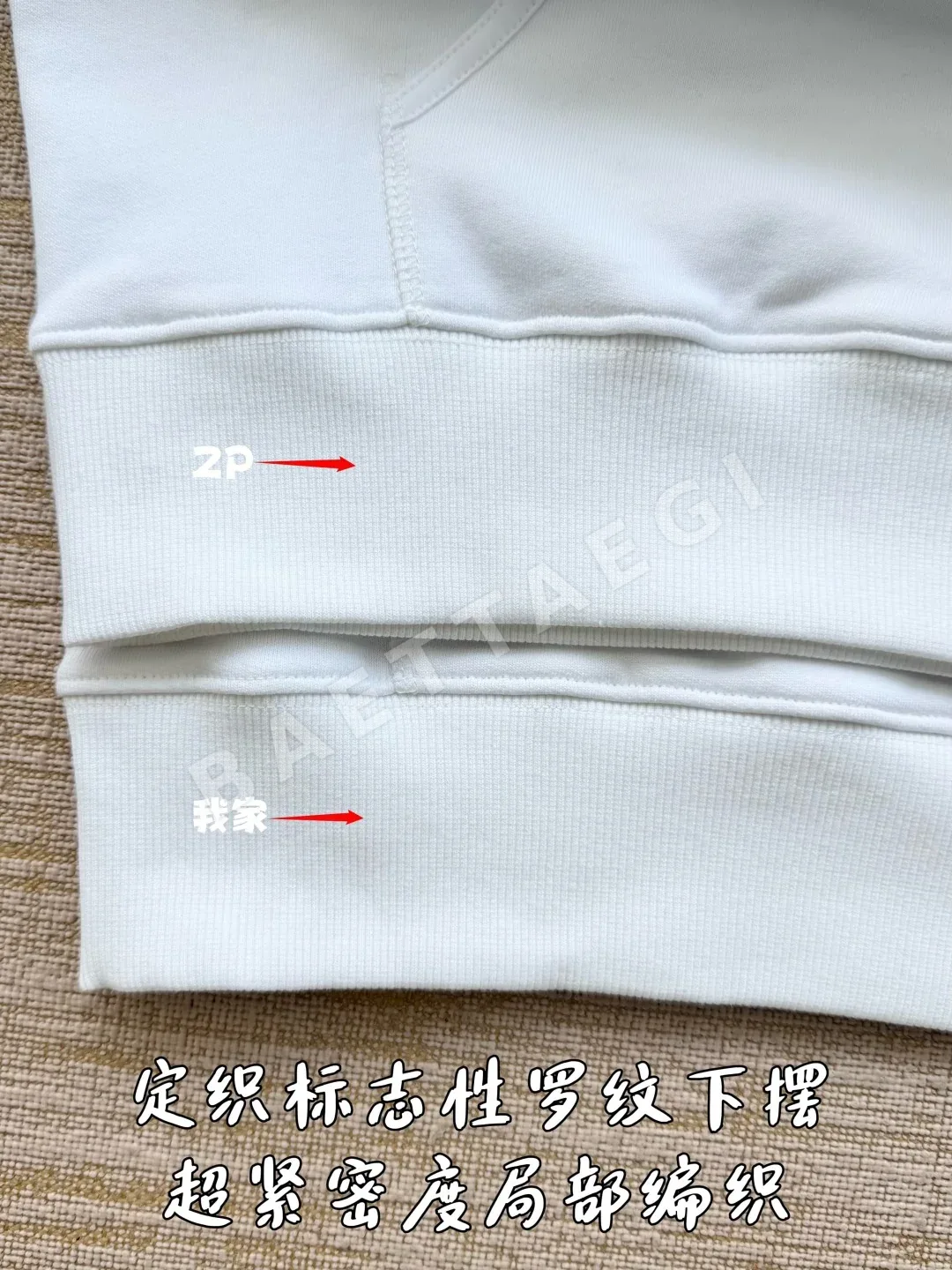 디올 자수 로고 후드 상세 이미지 9