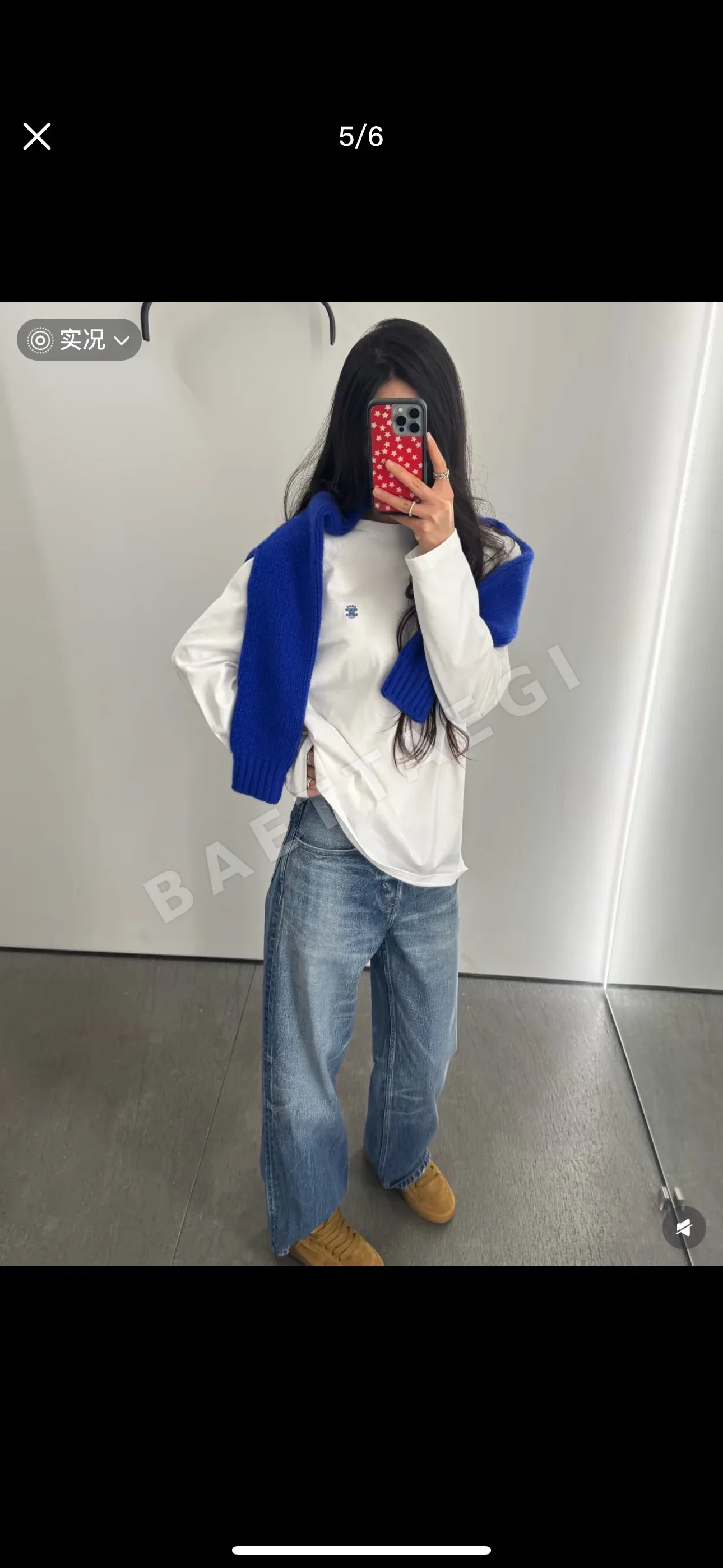 셀린느 마이크로 로고 자수 남성 긴팔 티셔츠 상세 이미지 17