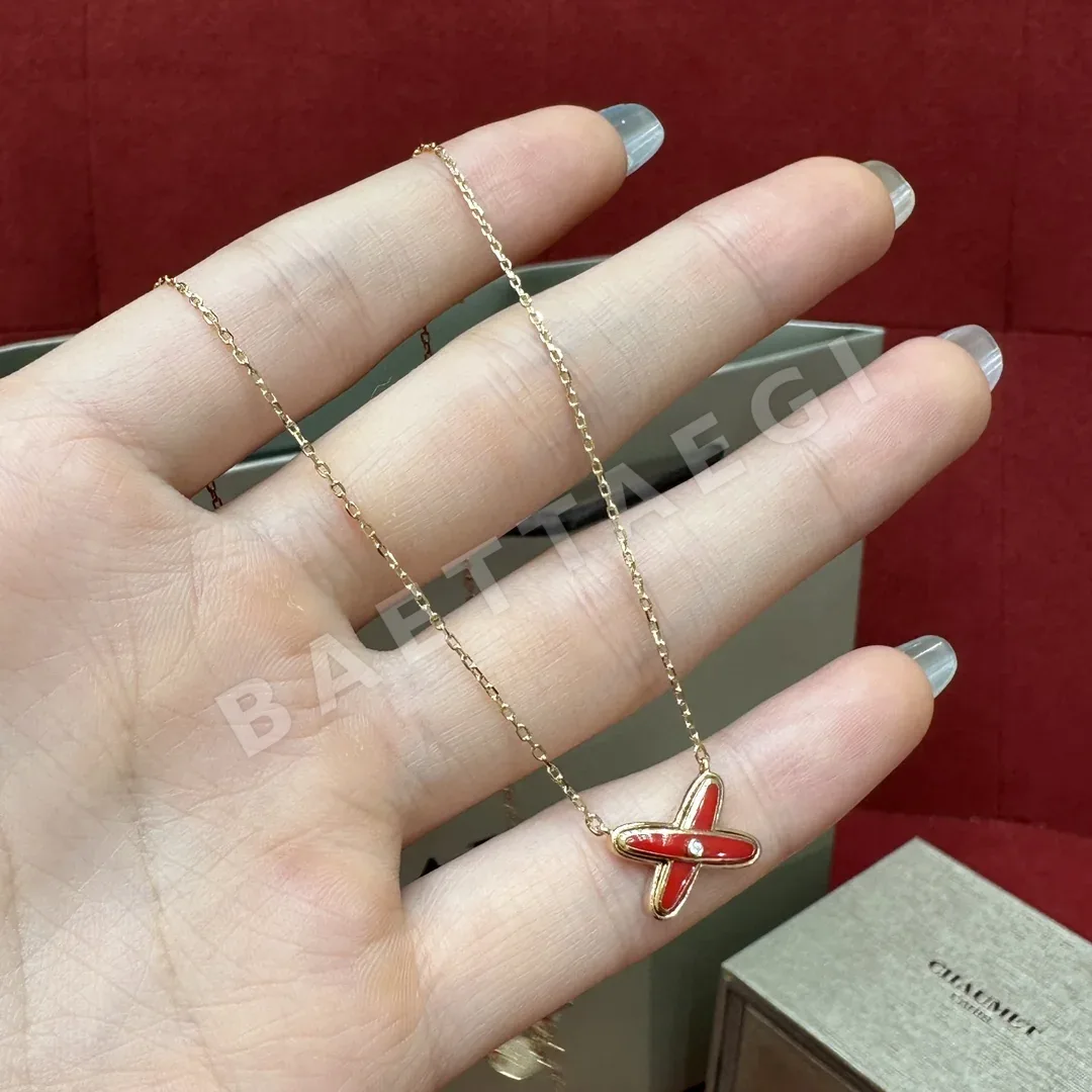 쇼메 쥬 드 리앙 크로스링크 925 실버 목걸이 상세 이미지 2