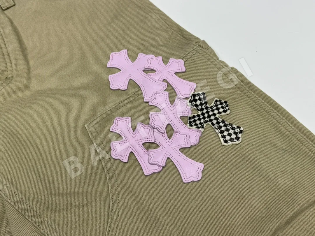 크롬하츠 카키색 작업복 바지 상세 이미지 5