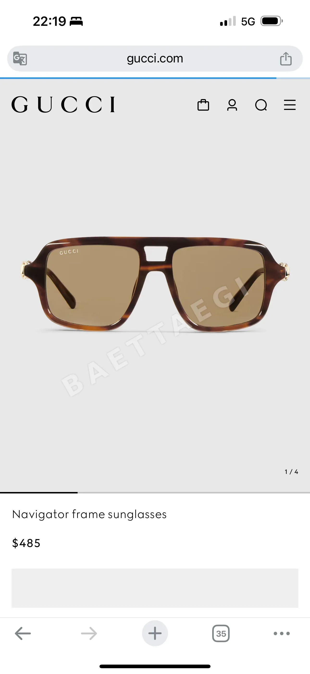 구찌 선글라스 72111 Gucci Sunglasses 상세 이미지 3