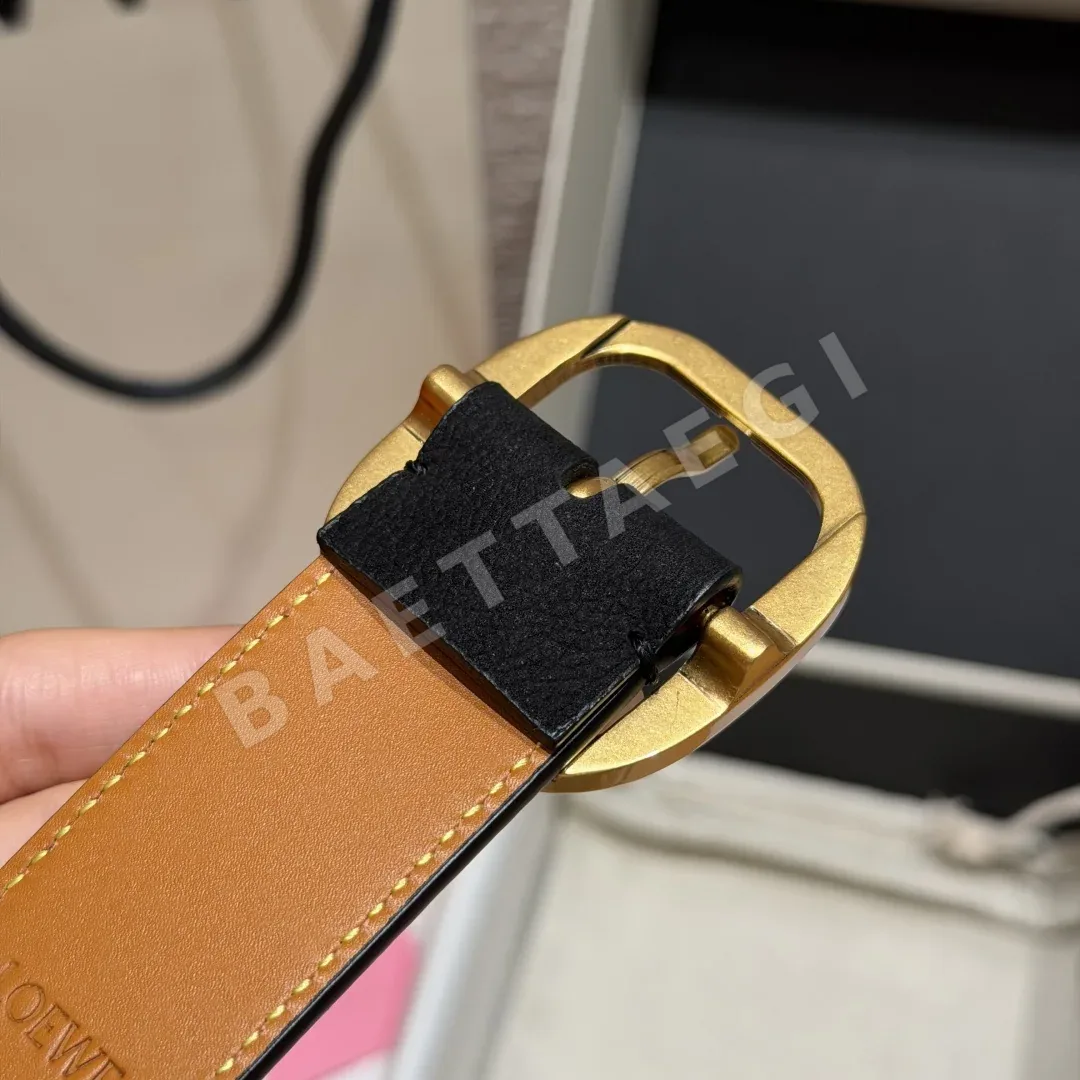 로에베 누벅 카프스킨 벨트 상세 이미지 6