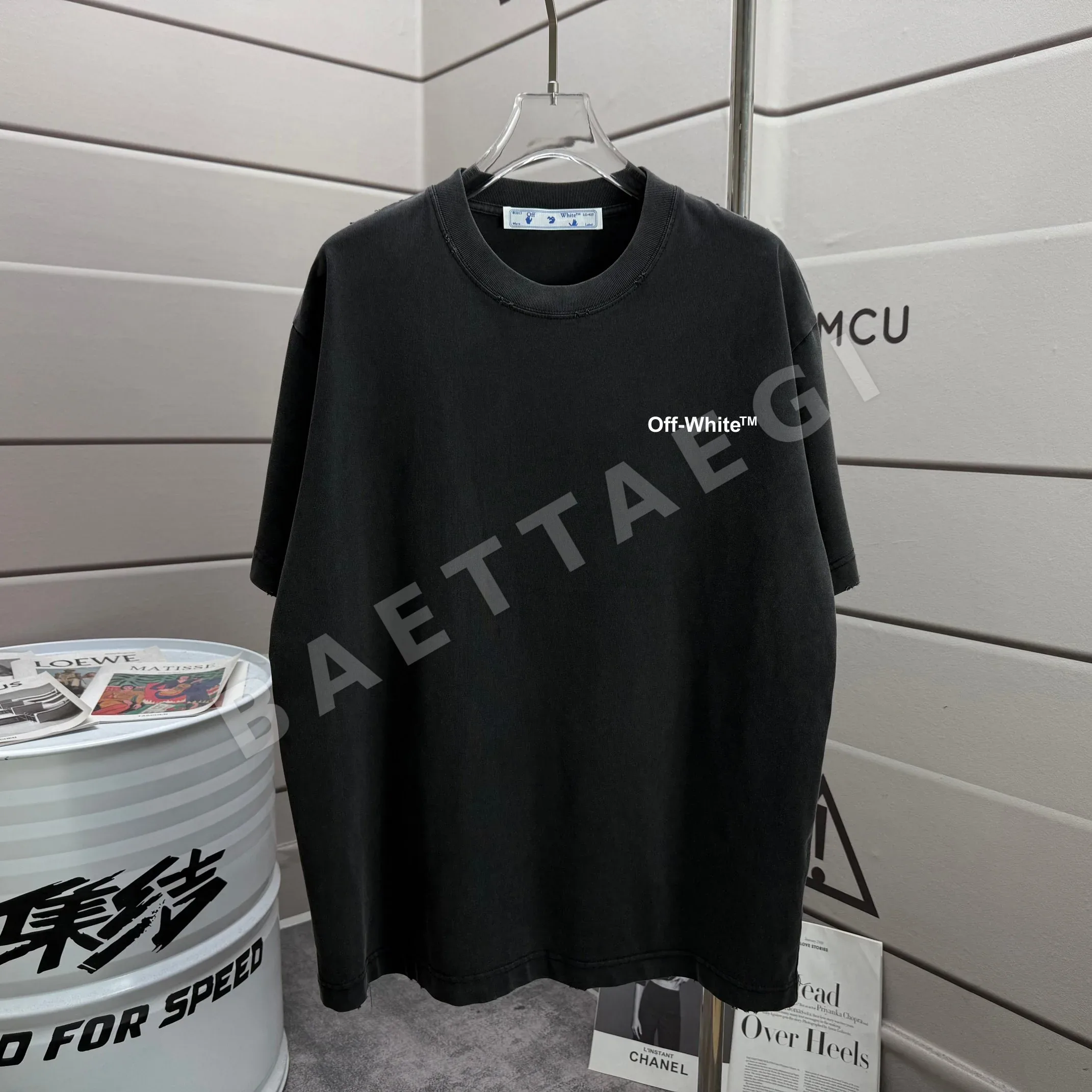오프화이트 남성 반팔 상세 이미지 2