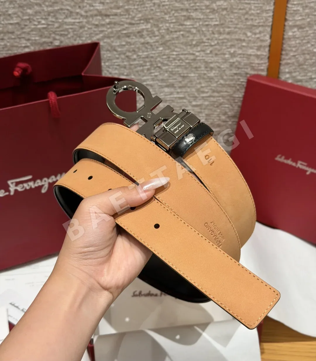 페레가모 간치니 리버시블 조절 벨트 상세 이미지 3