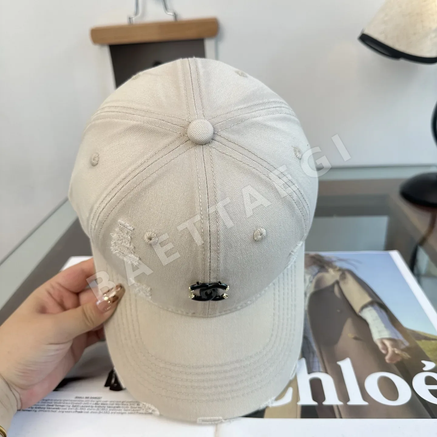 샤넬 미니 패턴 야구모자 상세 이미지 6