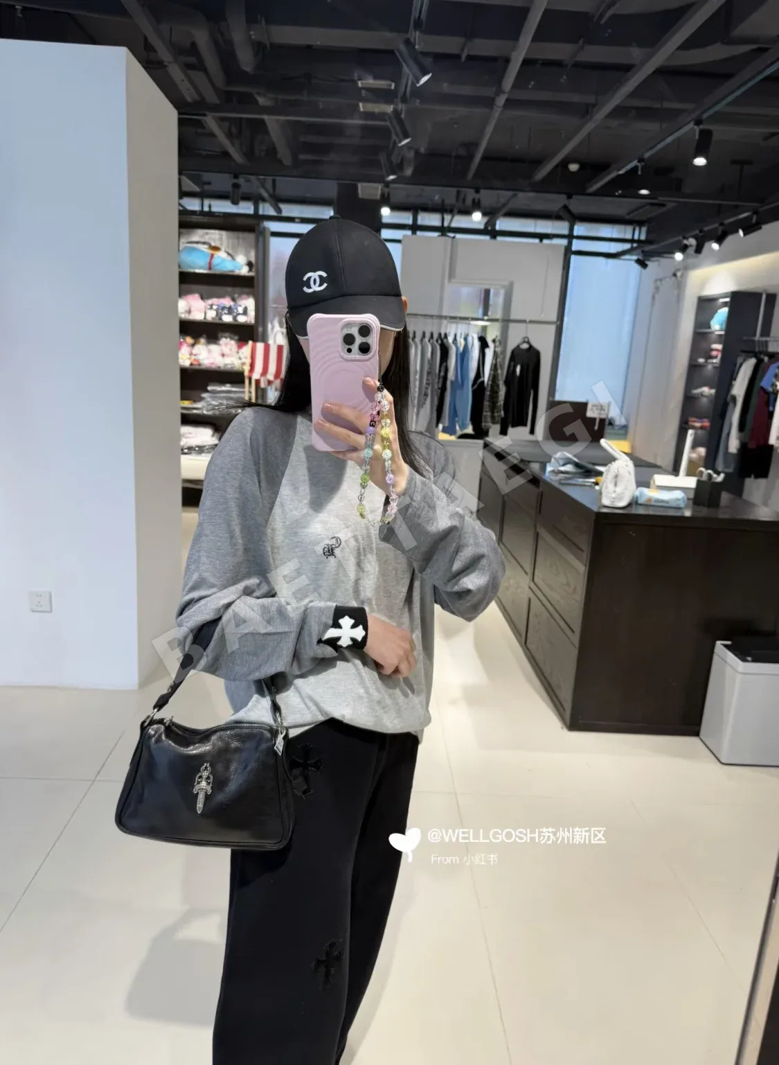 크롬하츠 자수 오버핏 블랙 긴팔 니트 여성의류 레플리카 상세 이미지 2