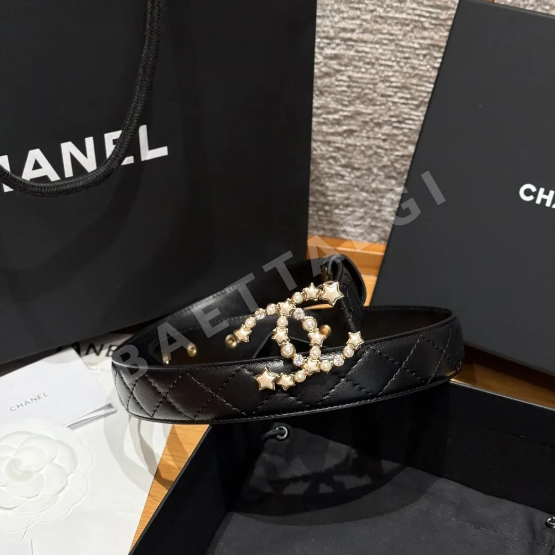 샤넬 더블 C 로고 램스킨 벨트 상세 이미지 2