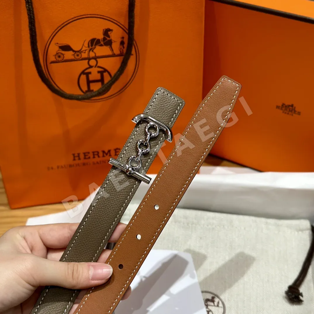 에르메스 H자형 버클 스위프트 앱송 양면 가죽 벨트 상세 이미지 4