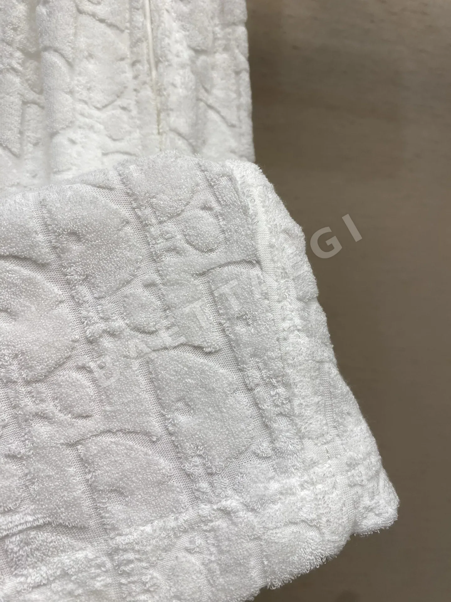 디올 코튼 테리 오블리크 프린트 남성 반바지 상세 이미지 8