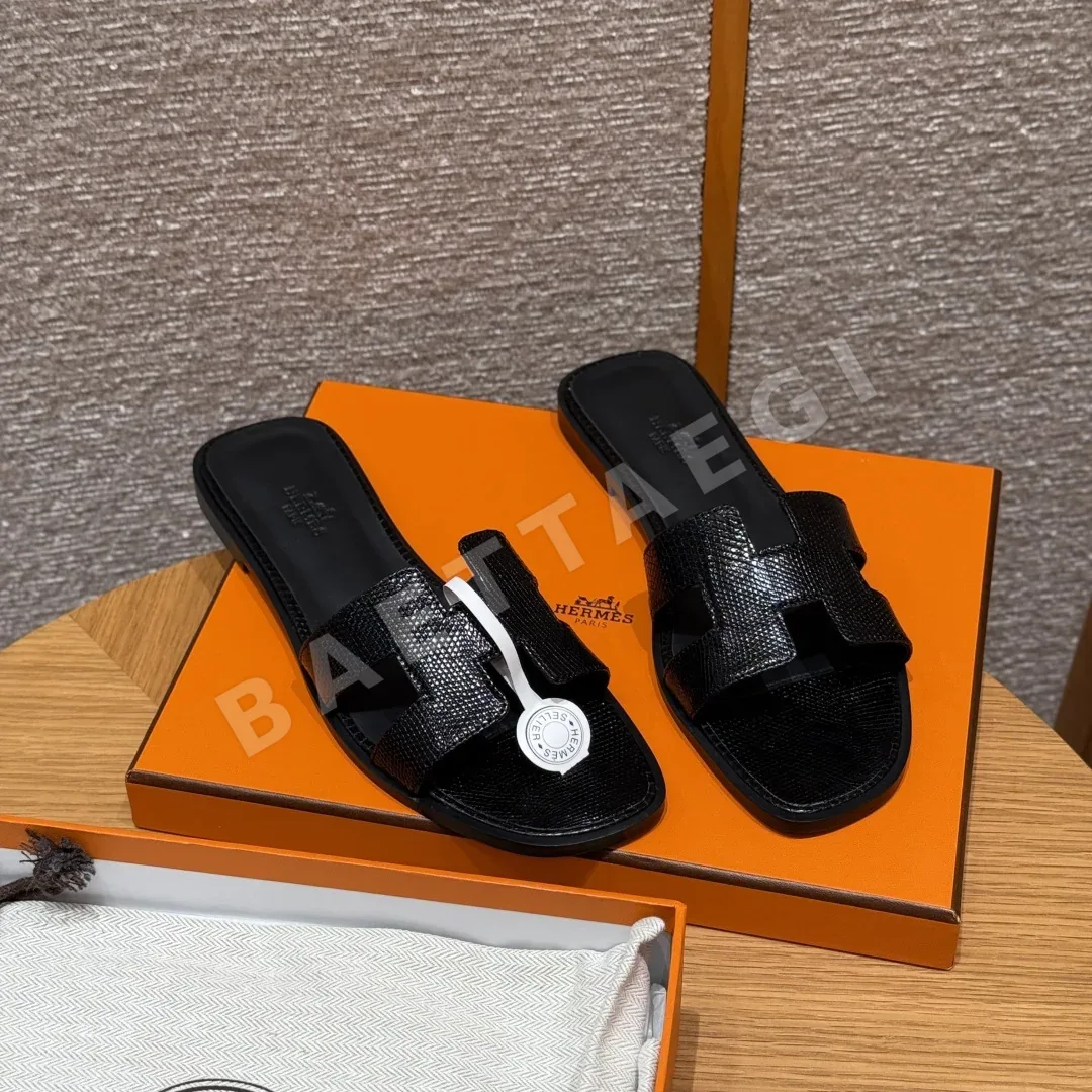 에르메스 오란 도마뱀가죽 샌들 상세 이미지 4