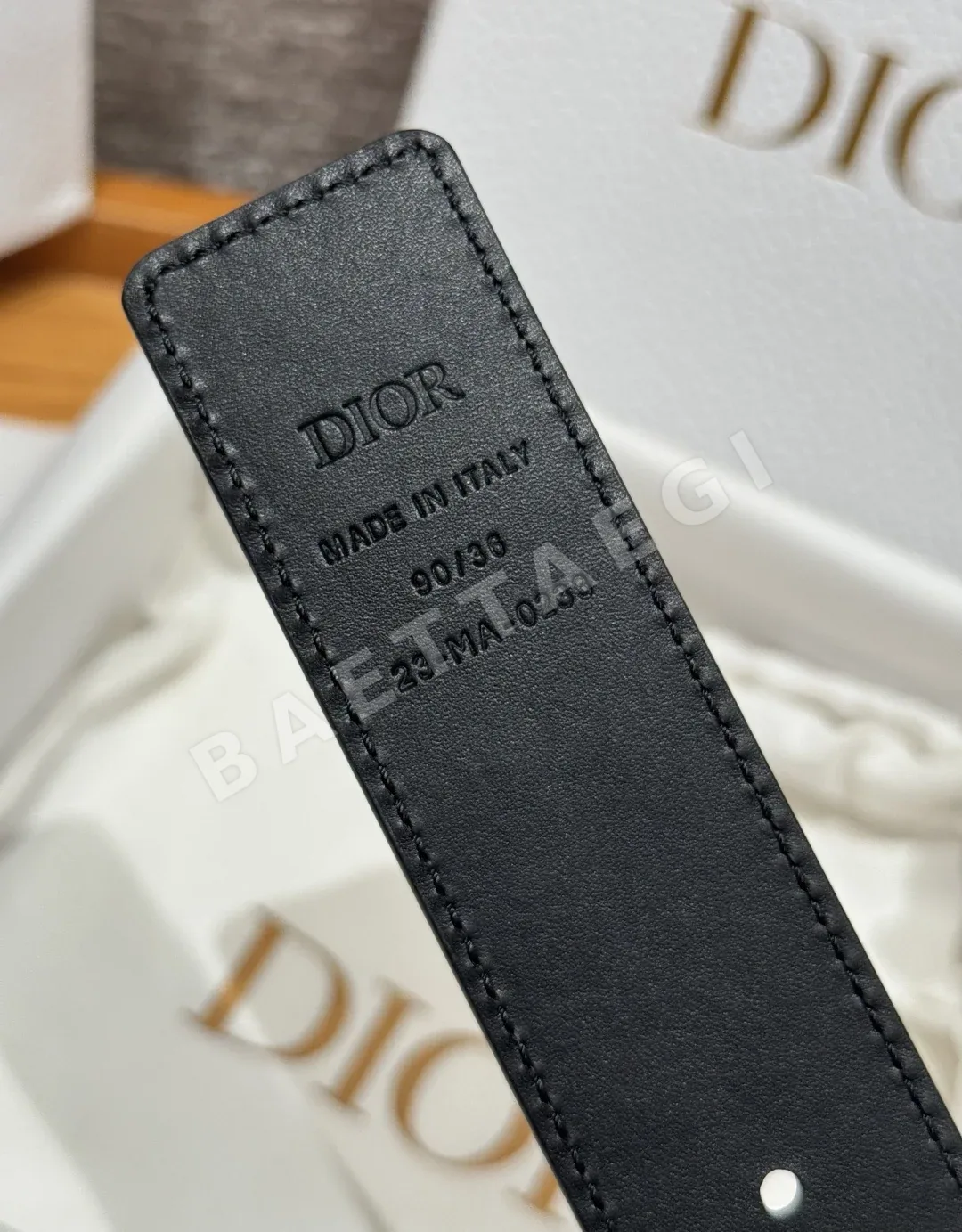 디올 35mm 양면 가죽 벨트 상세 이미지 9