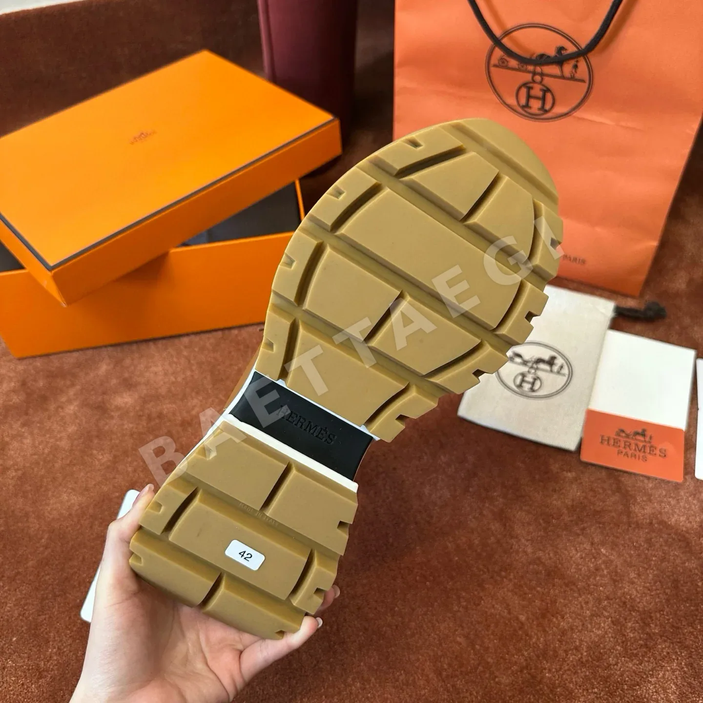 에르메스 점피 카프스킨 스니커즈 상세 이미지 3