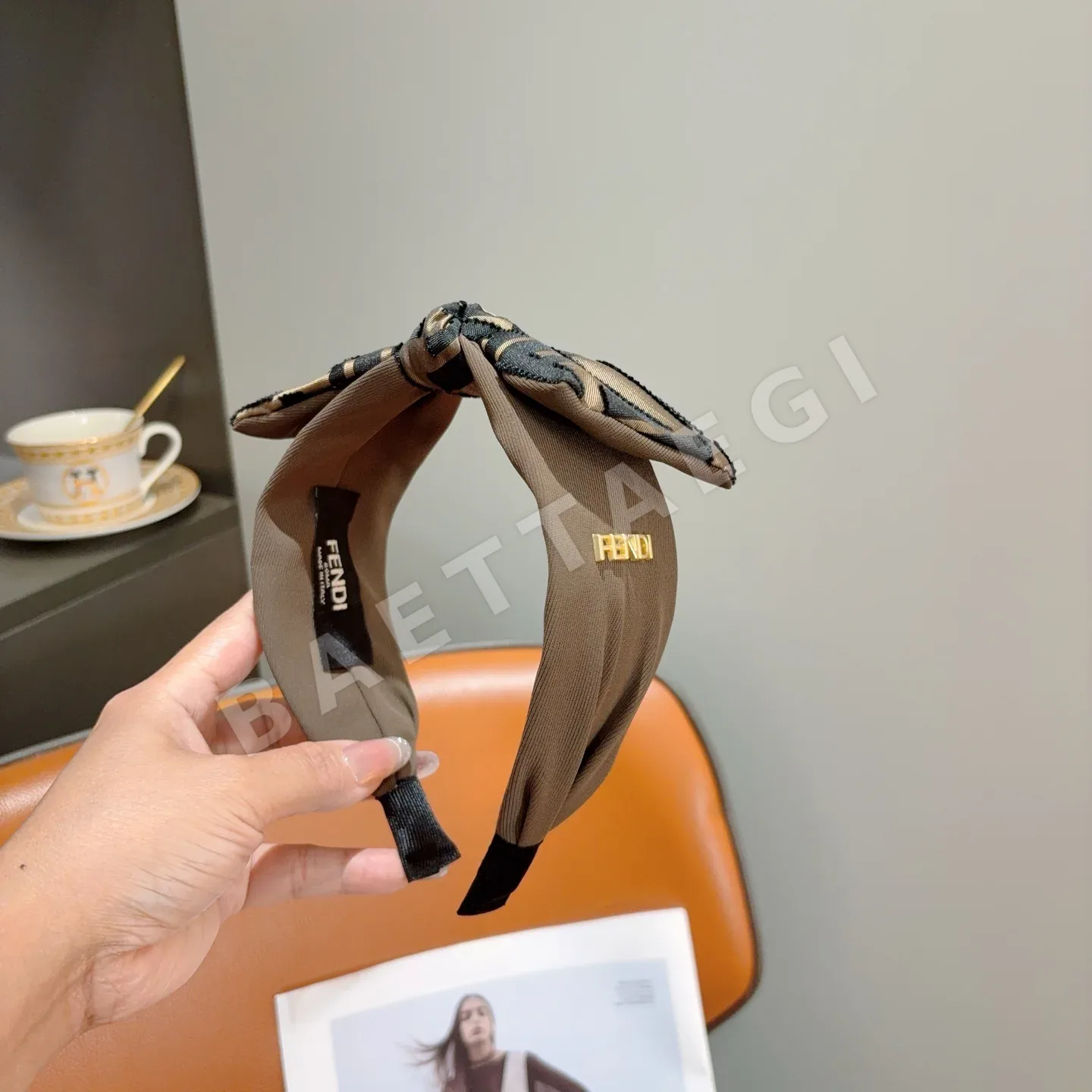 펜디 더블F 리본 헤어밴드 상세 이미지 2